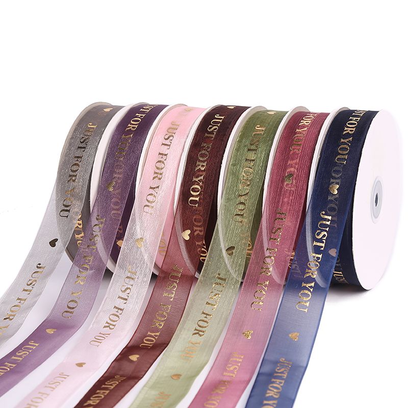 Gilt lettering yarn with gift box packaging bow DIY holiday decoration decoration materials