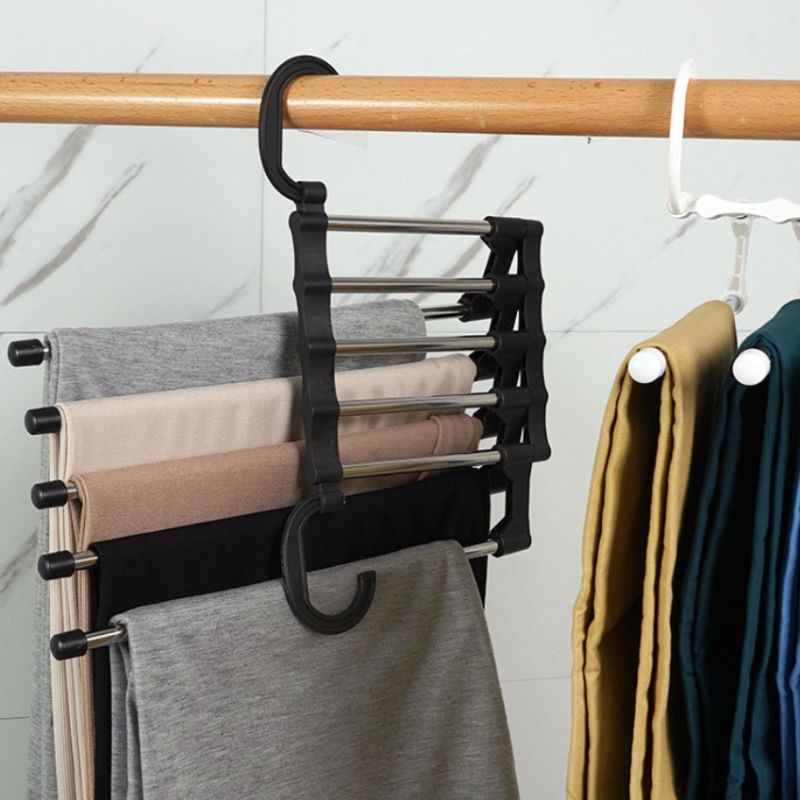 家用多功能裤架裤子衣架伸缩折叠产品图