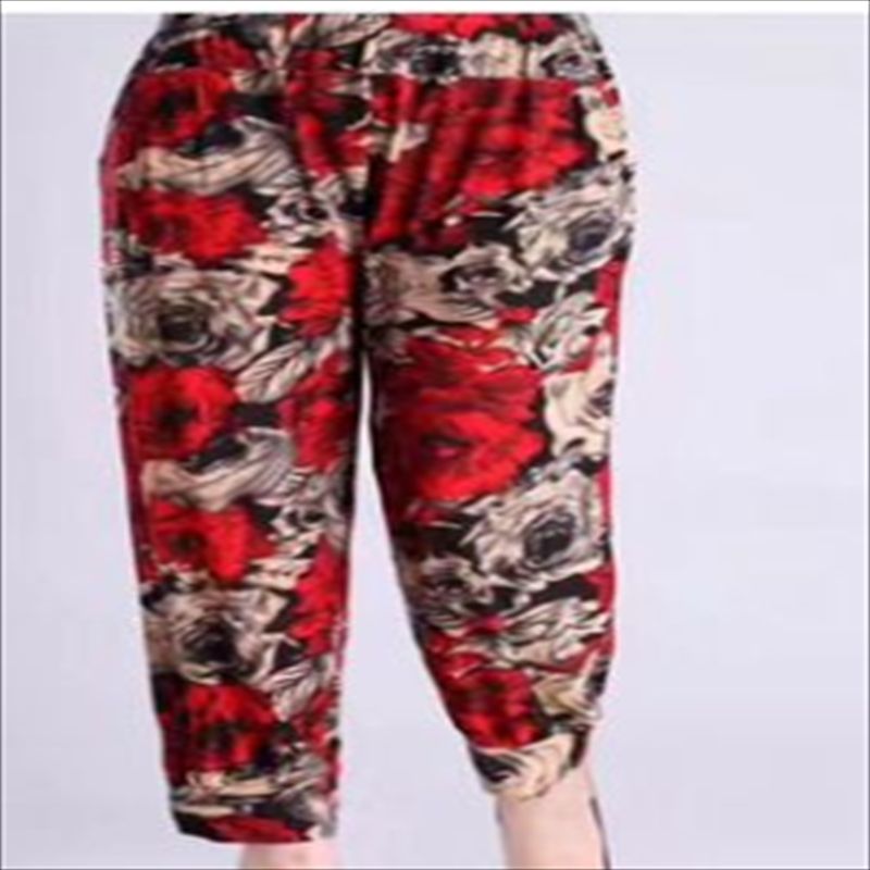 Mom pants factory direct sales flower pants for comfort 3
