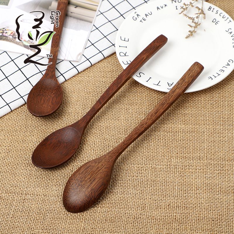 Chicken wing wood 23.5 pointed spoon 23.5*4.2CM coffee spoon, hot pot seasoning spoon, stirring rod, small spoon, special measuring spoon for milk tea and honey seasonings details Picture