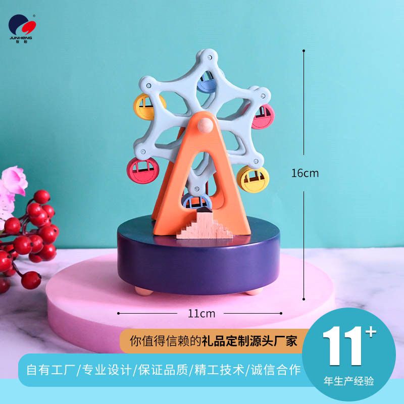 Cat Sky City Cat Sky City Wooden mechanical music box Birthday gift Wedding gift Love full figure