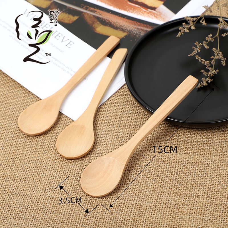 Solid wood honey spoon, seasoning spoon, 13CM/15CM/17CM coffee spoon, hot pot seasoning spoon, stirring rod, small spoon, special measuring spoon for milk tea and honey seasoning Application Scenario