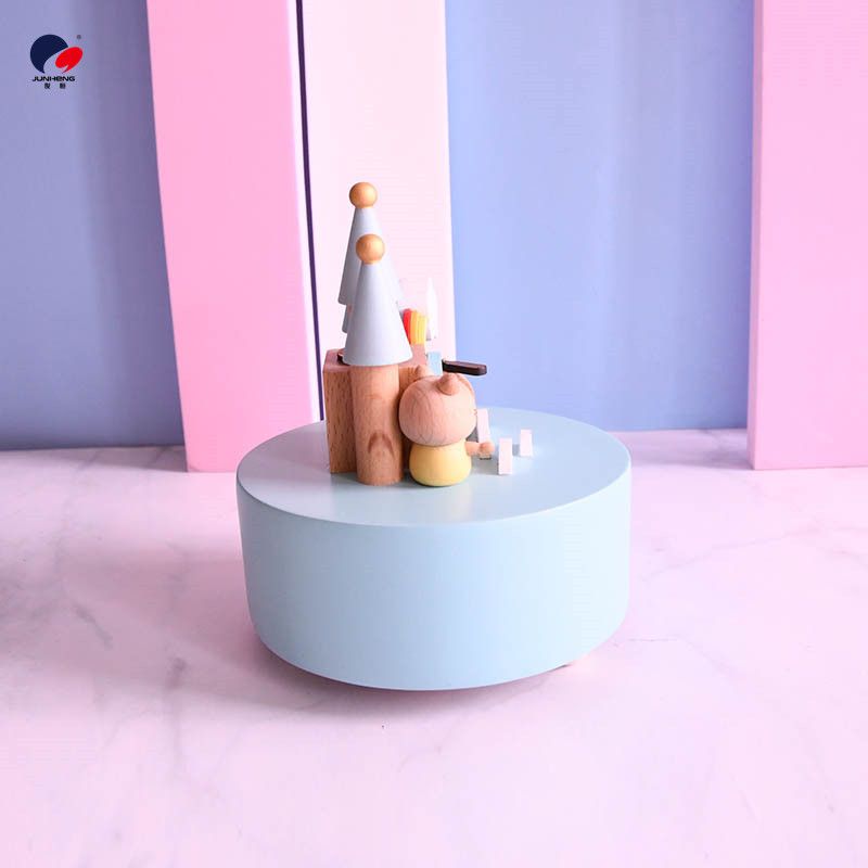 Cat Sky City Wooden music box Clockwork music box Birthday gift Girlfriends gift girl spin cute Application Scenario