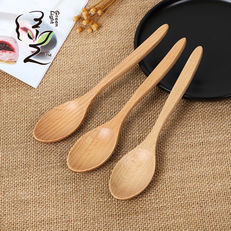 Irregular-shaped large pointed spoon 18.5*3.8CM coffee spoon, hot pot seasoning spoon, stirring rod, small spoon, special measuring spoon for milk tea and honey seasonings full figure
