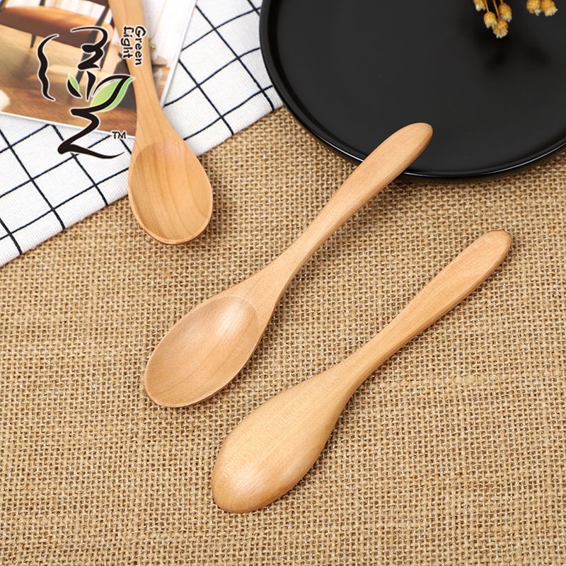 Semi-circular handle pointed spoon 15*3.3CM coffee spoon, hot pot seasoning spoon, stirring rod, small spoon, special measuring spoon for milk tea and honey seasonings details Picture