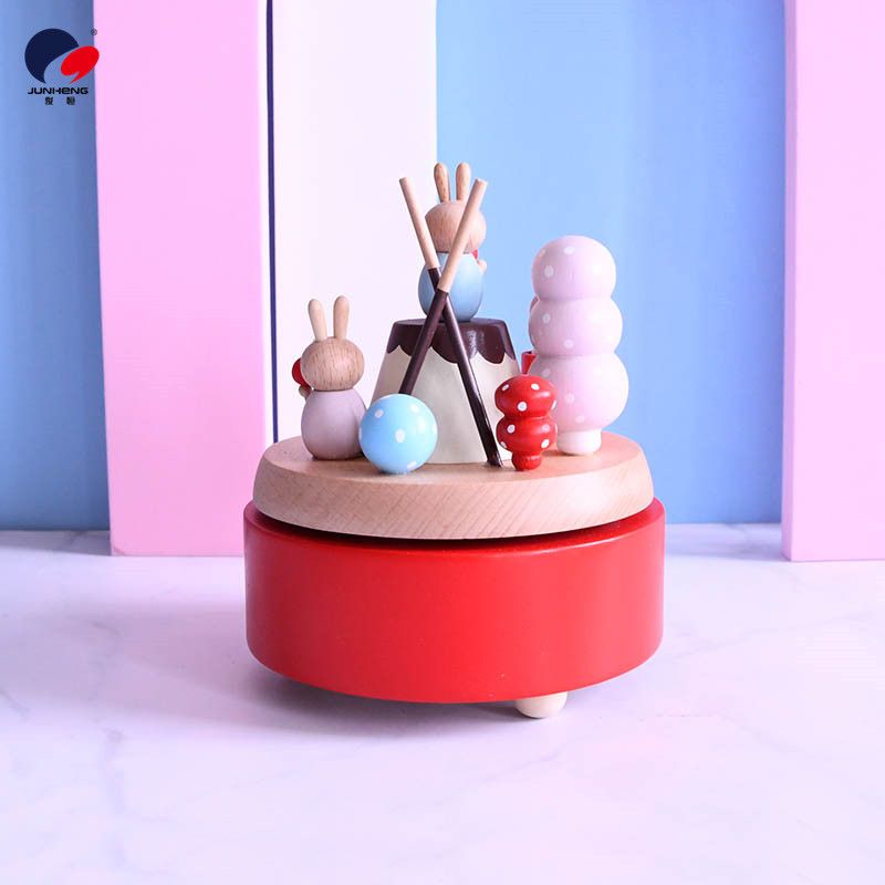 Factory direct sales cat Sky City wooden music box Birthday gift Valentine gift high-grade exquisite decoration Specification drawing