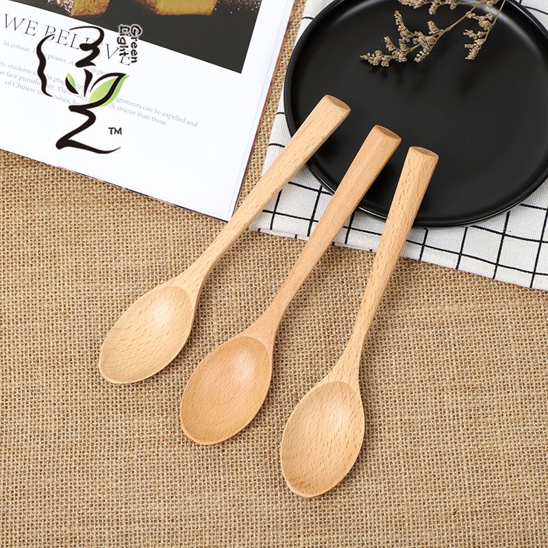 Triangular handle pointed spoon 19*3.8CM coffee spoon, hot pot seasoning spoon, stirring rod, small spoon, special measuring spoon for milk tea and honey seasonings full figure
