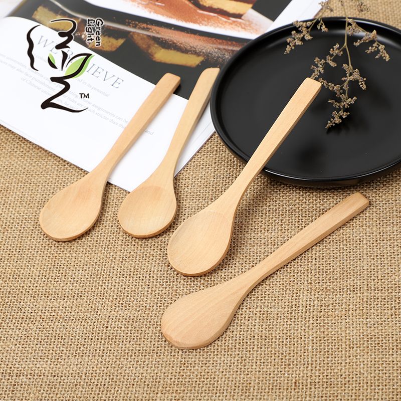 Solid wood honey spoon, seasoning spoon, 13CM/15CM/17CM coffee spoon, hot pot seasoning spoon, stirring rod, small spoon, special measuring spoon for milk tea and honey seasoning details Picture
