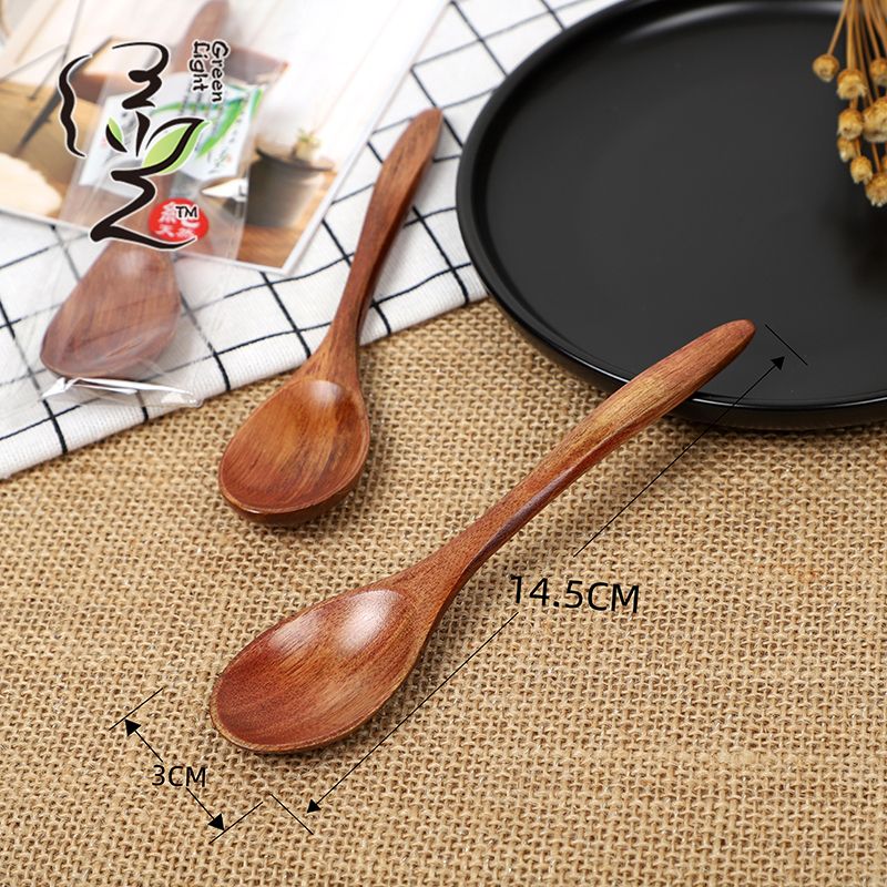 Old lacquer irregular-shaped small pointed spoon 14.5*3.0CM coffee spoon, hot pot seasoning spoon, stirring rod small spoon, special measuring spoon for milk tea and honey seasonings Application Scenario
