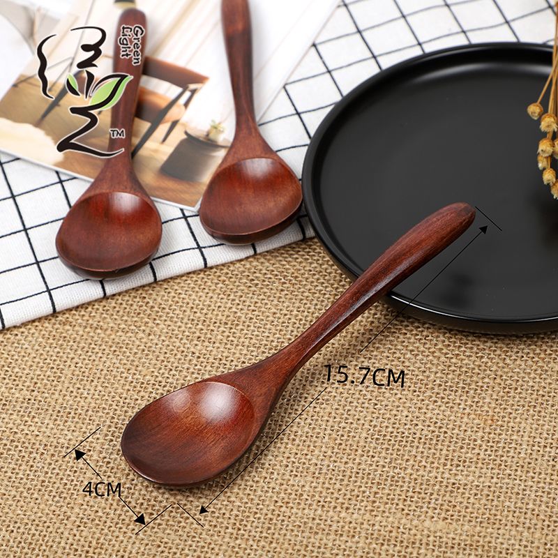 Old lacquer semi-round handle spoon 16*4.CM coffee spoon, hot pot seasoning spoon, stirring rod, small spoon, special measuring spoon for milk tea and honey seasonings Application Scenario