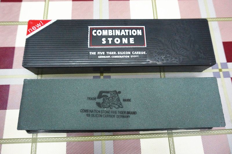 Factory Direct Sales Brown Corundum Five Tiger Black Plastic Box Silicone Oil Stone, Whetstone, Whetstone details Picture