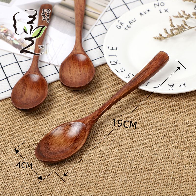 Old lacquer imitation stainless steel spoon 19*4CM coffee spoon, hot pot seasoning spoon, stirring rod, small spoon, special measuring spoon for milk tea and honey seasonings Application Scenario