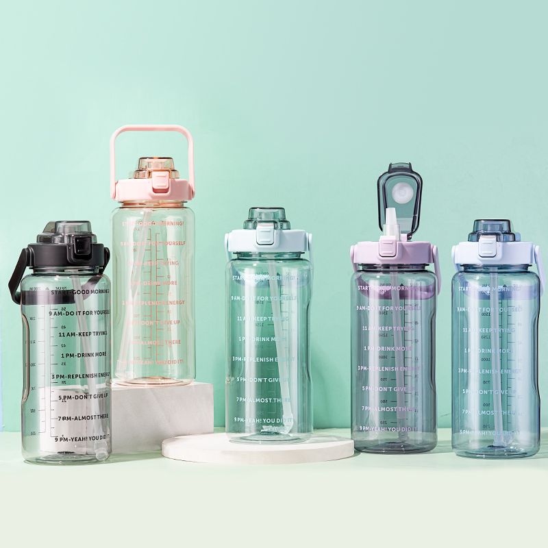 2000ML Yiben Zunshang large-capacity space cup, outdoor sports cup, plastic water bottle details Picture