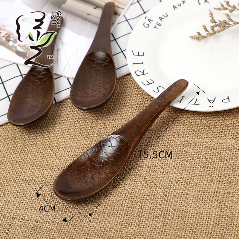 Old lacquer fish spoon creative spoon 16*4CM coffee spoon, hot pot seasoning spoon, stirring rod, small spoon, special measuring spoon for milk tea and honey seasonings Application Scenario