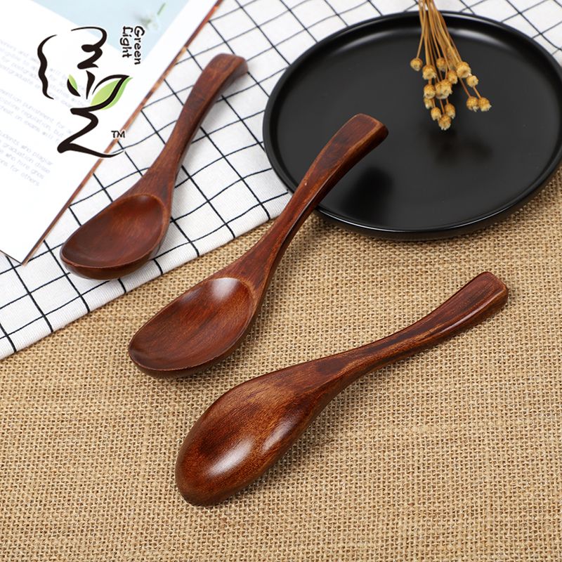 Old lacquer imitation ceramic spoon 17*4.0CM coffee spoon, hot pot seasoning spoon, stirring rod, small spoon, special measuring spoon for milk tea and honey seasonings details Picture