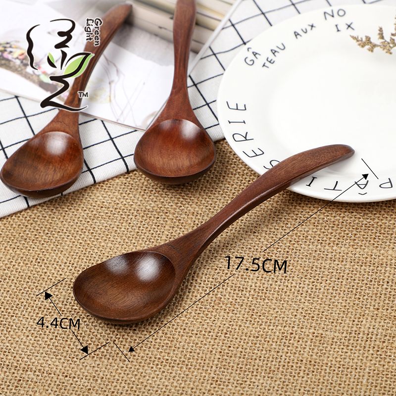 Old lacquer mouse tail round head spoon 18*4.3CM coffee spoon, hot pot seasoning spoon, stirring rod, small spoon, special measuring spoon for milk tea and honey seasonings Application Scenario