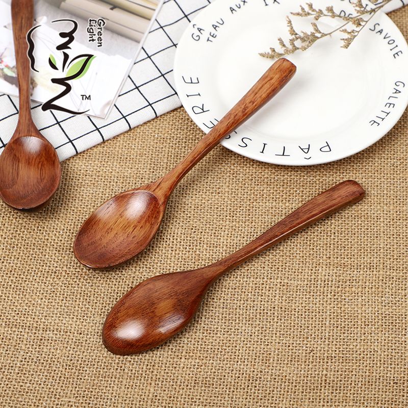 Old lacquer imitation stainless steel spoon 19*4CM coffee spoon, hot pot seasoning spoon, stirring rod, small spoon, special measuring spoon for milk tea and honey seasonings details Picture