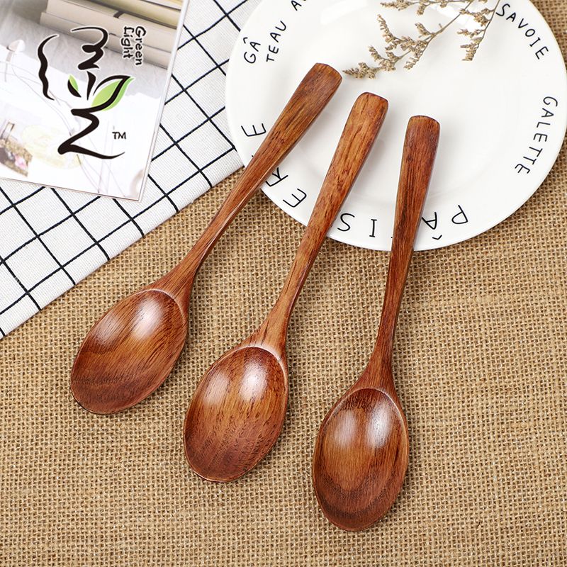 Old lacquer imitation stainless steel spoon 19*4CM coffee spoon, hot pot seasoning spoon, stirring rod, small spoon, special measuring spoon for milk tea and honey seasonings full figure