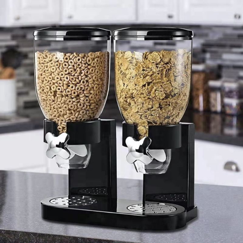 厂家直销 cereal dispemser 单头双头塑料食物分配器燕麦麦片机详情6