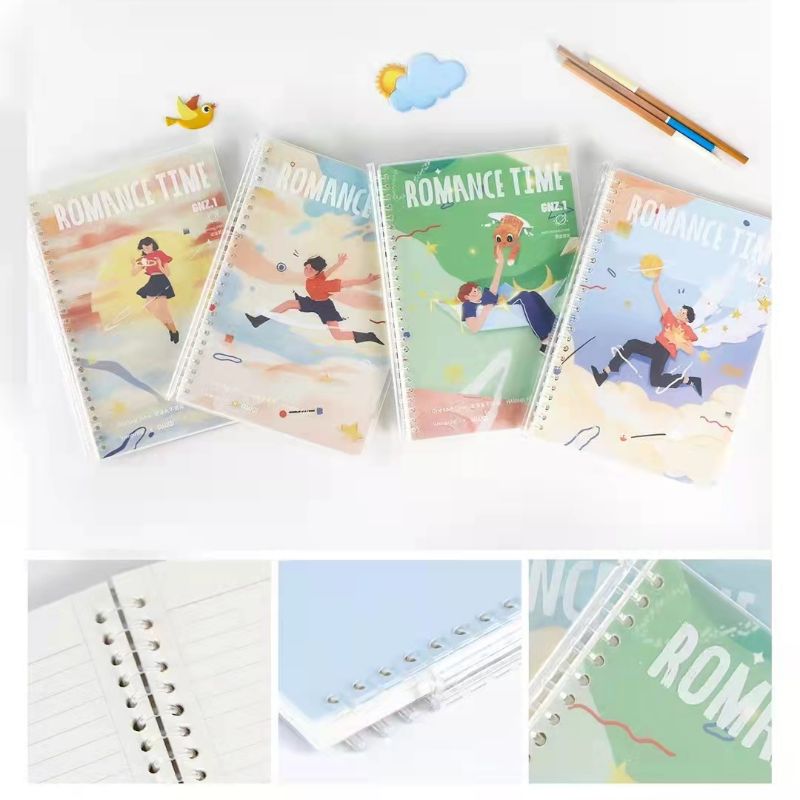 Wengu Stationery Factory offers direct sales of new crystal pull-out loose-leaf notebooks details Picture