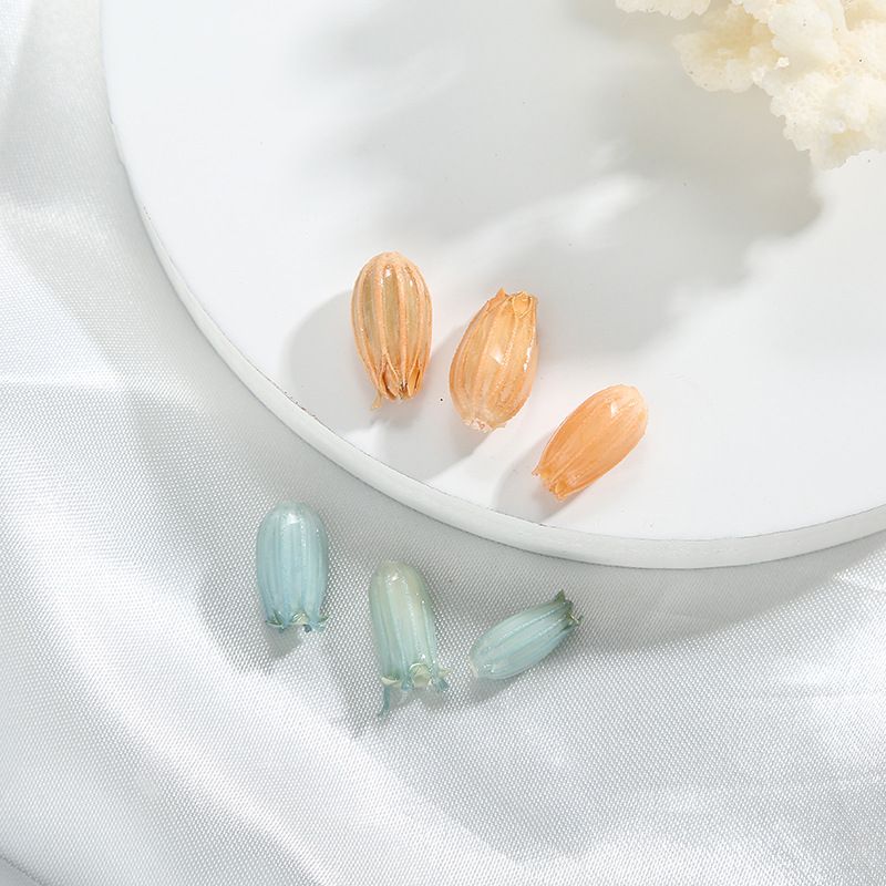 Natural and genuine flower jewelry accessories, Japanese wind chime flower series earrings, accessories and pendants, diy niche and cute accessories details Picture