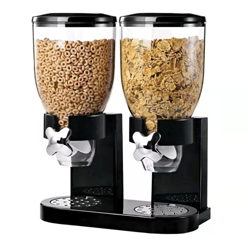 厂家直销 cereal dispemser 单头双头塑料食物分配器燕麦麦片机详情1