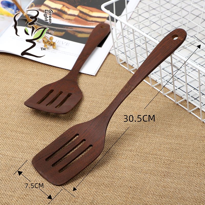 Chicken wing spatula, wooden spatula, 30*7.5CM, non-stick pan spatula, household non-stick pan spatula, wooden spoon, high-temperature resistant wooden cooking spatula Application Scenario