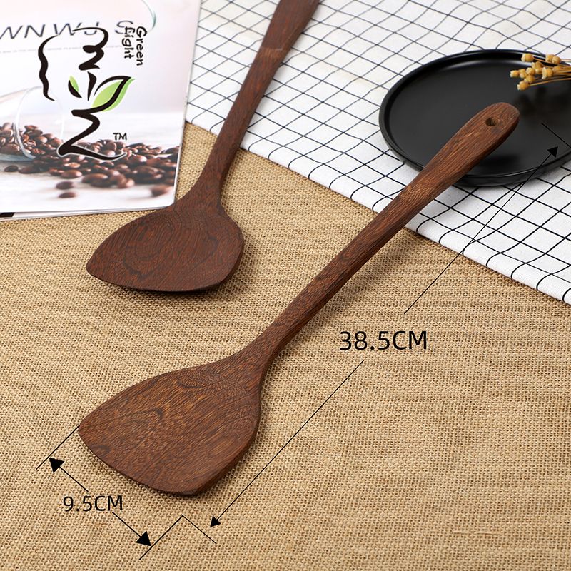 Spatula, chicken wing wooden spatula, non-stick pan spatula, household non-stick pan spatula, wooden spoon, high-temperature resistant wooden cooking spatula Application Scenario