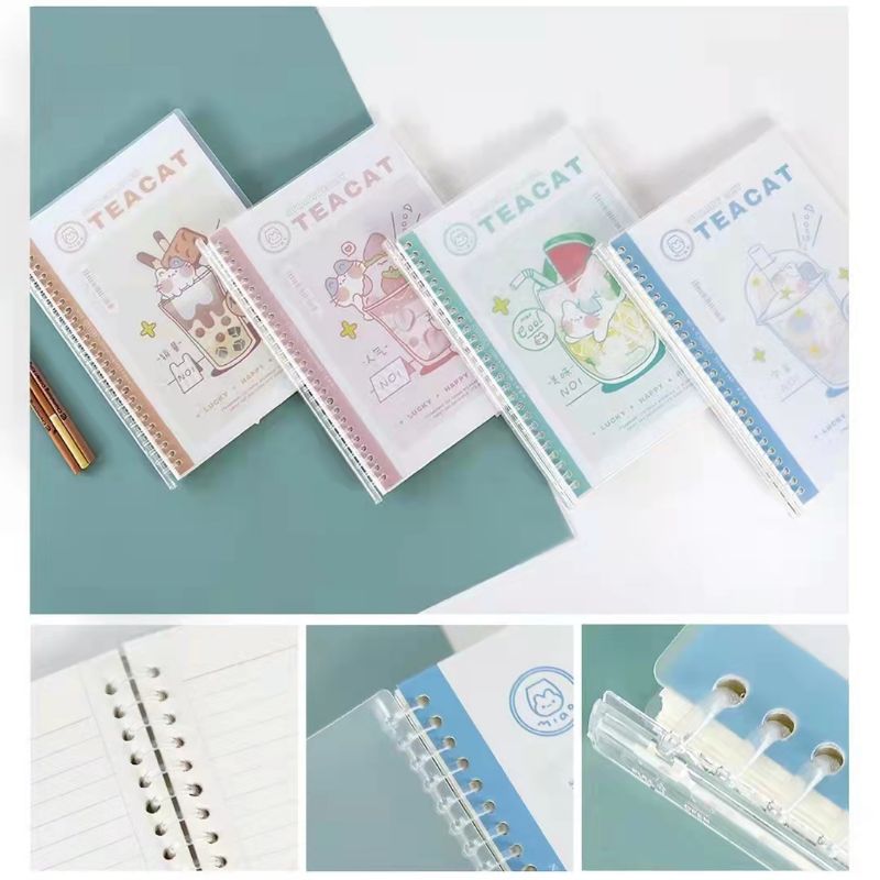Wengu Stationery Factory offers direct sales of new crystal pull-out loose-leaf notebooks