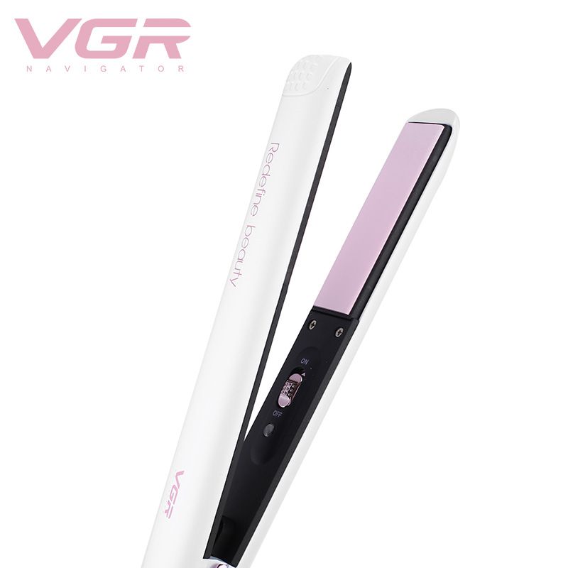 V-505 Hair straightener, ladies' hair straightener, ceramic non-damaging hair care tool, hair perming device details Picture