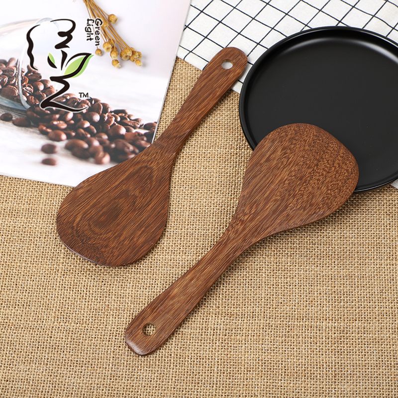 Chicken wing wooden rice spoon 22*7.8CM, rice scoop scoop, rice cooker scoop, eco-friendly solid wood rice scoop scoop, rice spoon, household wooden rice scoop details Picture