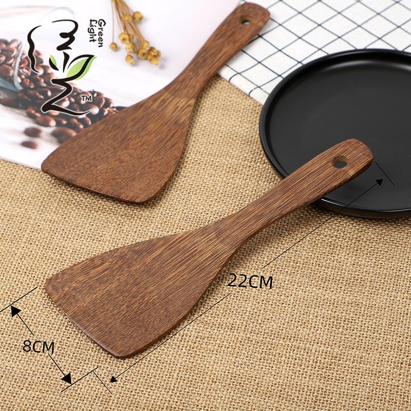 Chicken wing wood rice spoon 22*7.8CM rice spatula rice spoon rice cooker rice spoon non-stick pan 2 rice spoons Application Scenario