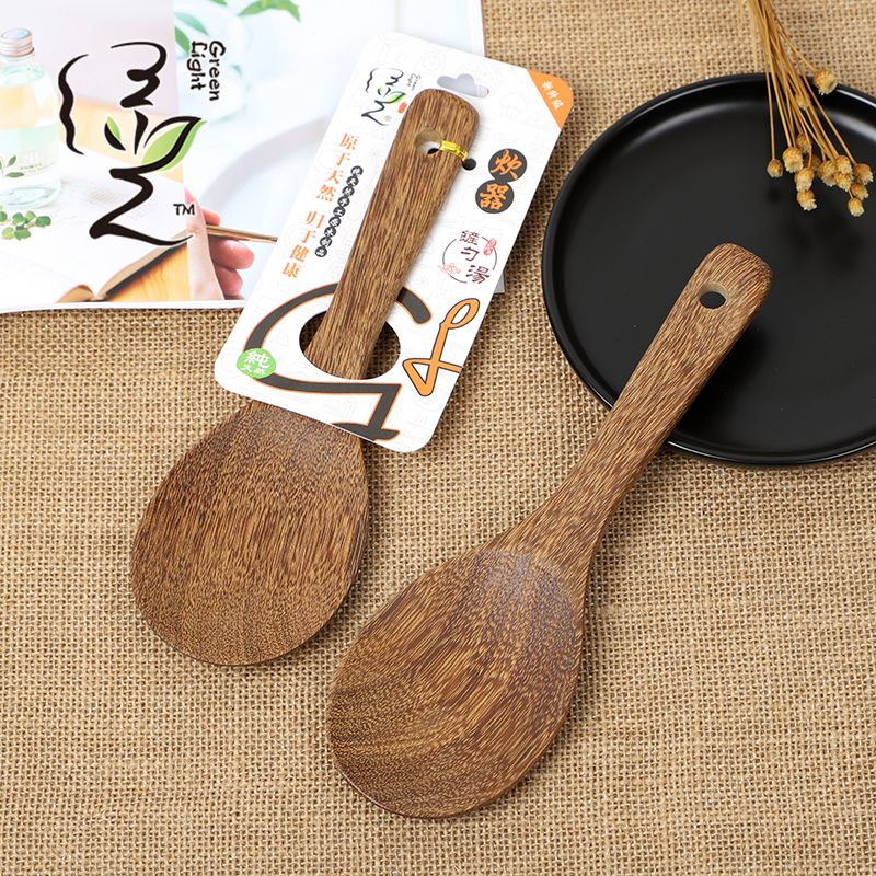 Chicken wing wooden rice spoon 22*7.3CM, rice serving spoon, rice digging spoon, rice cooker spoon, eco-friendly solid wood rice serving spoon, rice breaking spoon, household wooden rice spatula full figure