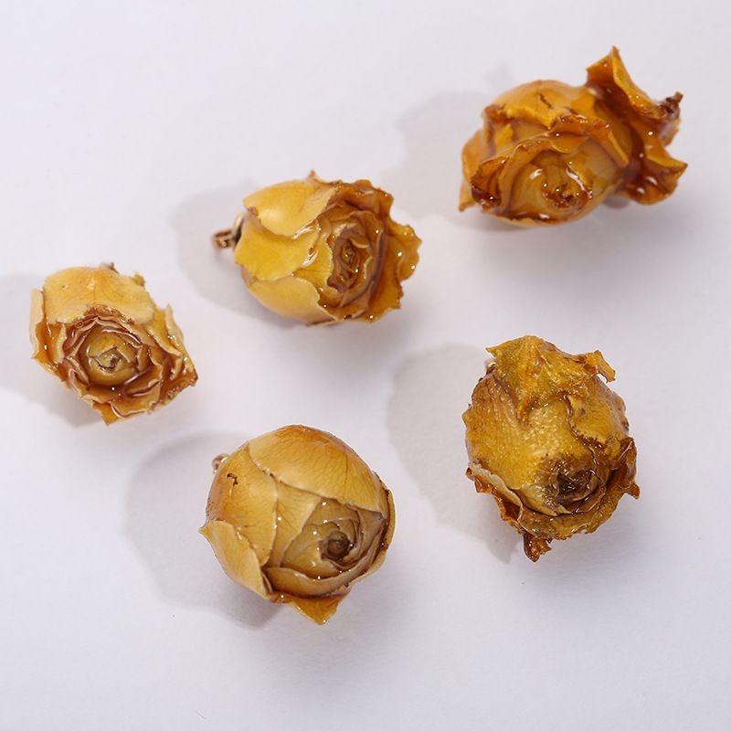 Natural rose, genuine rose flower accessories, European and American earrings, diy semi-finished materials, cross-border wholesale Specification image