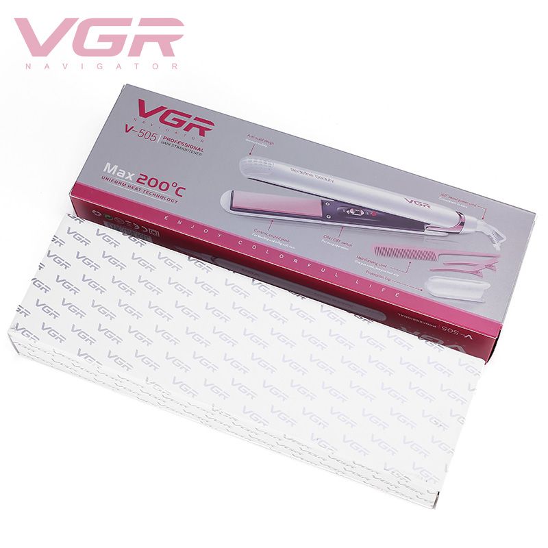 V-505 Hair straightener, ladies' hair straightener, ceramic non-damaging hair care tool, hair perming device Application Scenario