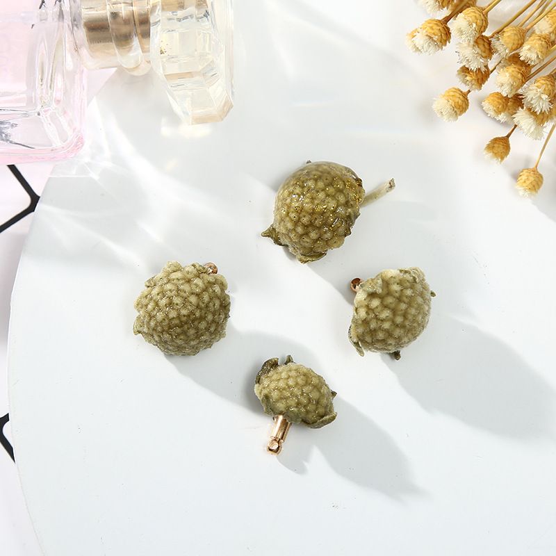 Natural irregular flower jewelry accessories, green ivy flower series earrings and pendants, diy accessory materials, semi-finished products Specification image