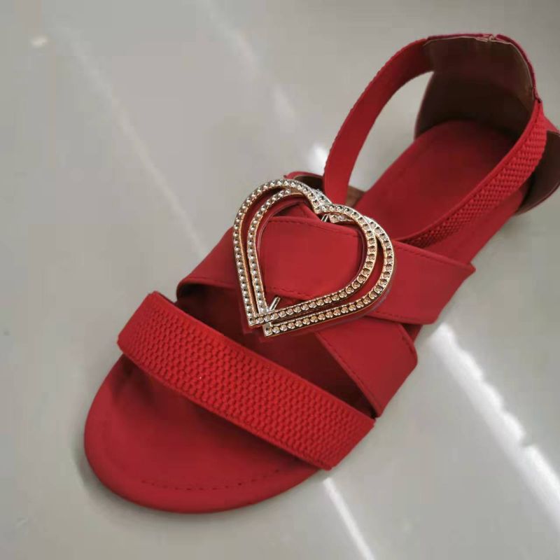 Comercio exterior transpirable suave suela nuevo producto sandalias de boca clara nuevo estilo cool slip zapatos planos verano nuevo estilo casual exterior uso plano zapatillas frescas mujeres Specification image