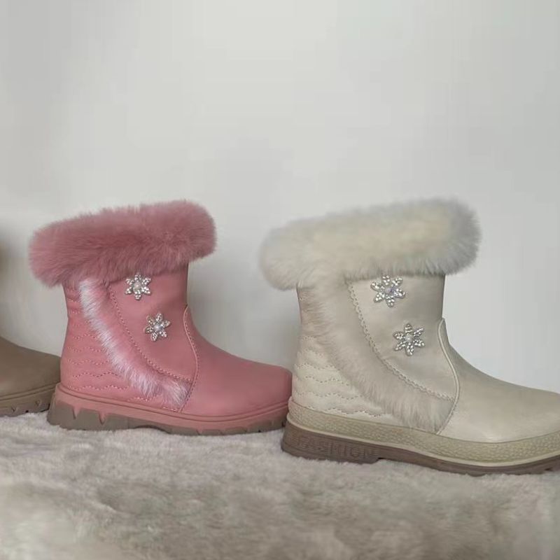 Wholesale All Comfortable Soft Soled Casual Shoes Warm Shoes New Fashion Shoes Girls Boots 42 Specification drawing