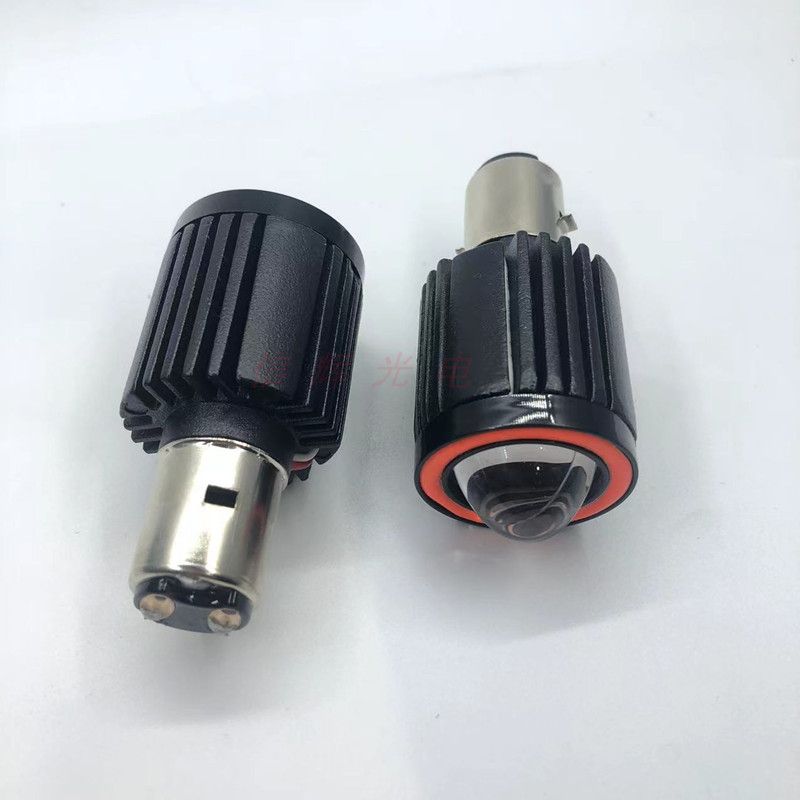 Motorcycle spotlights, ultra-bright electric vehicle headlights, 12V / 80V universal white and yellow light three-prong lights, fish-eye small hot hatch Application Scenario