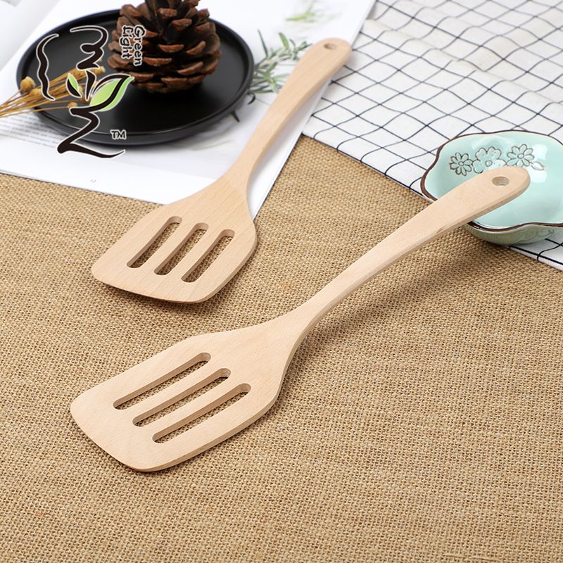 Beech wood spatula 30*7.8CM non-stick pan spatula, household non-stick pan spatula, wooden spoon, high-temperature resistant wooden cooking spatula Specification drawing