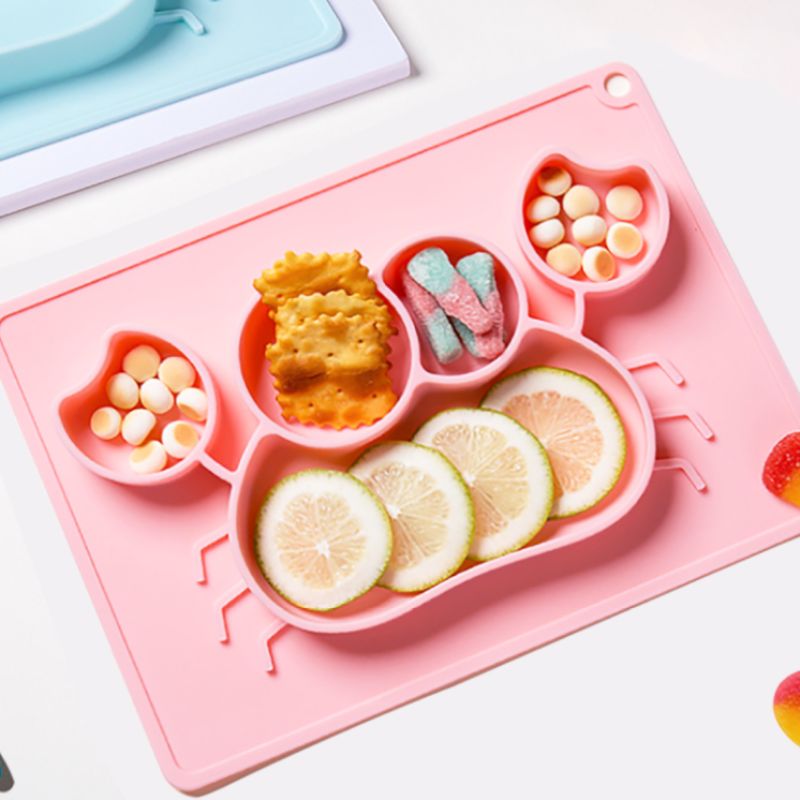 Crab silicone dinner plate pad suction cup