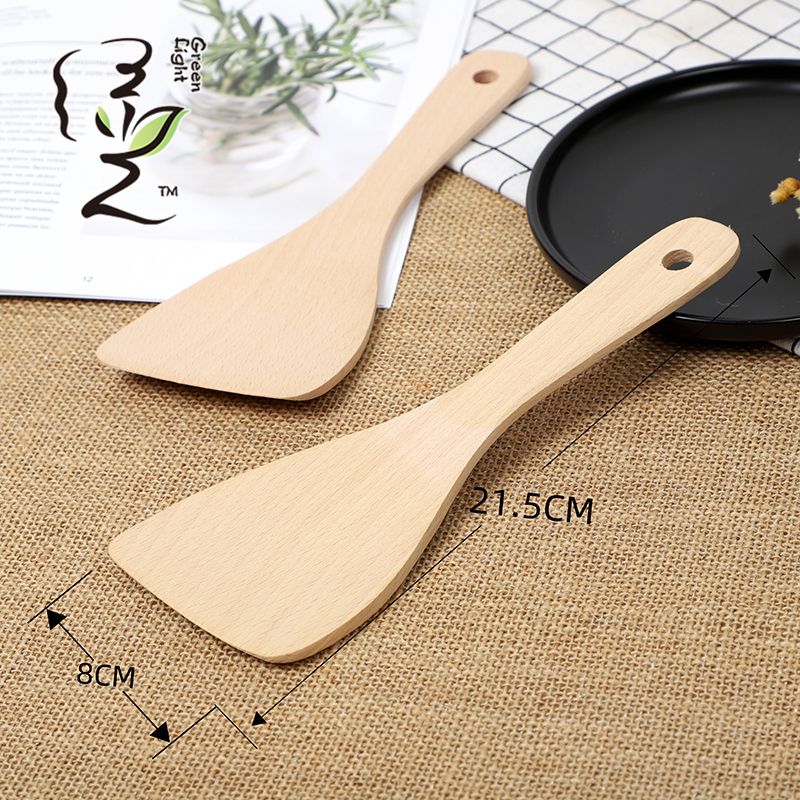 Beech wood 22*7.5CM wooden spatula, non-stick pan spatula, household non-stick pan spatula, wooden spoon, high-temperature resistant wooden cooking spatula Application Scenario