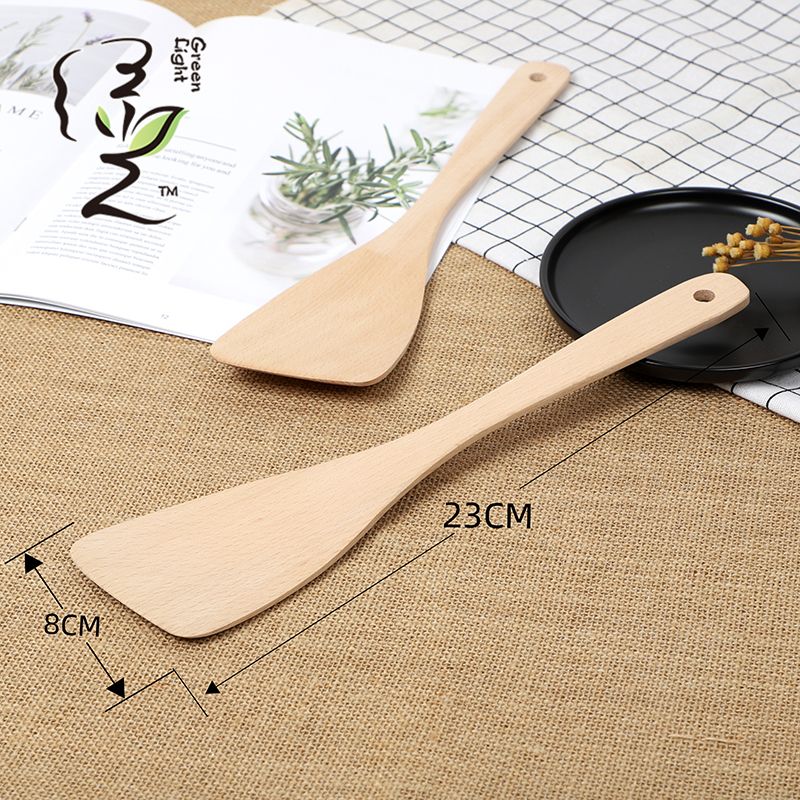 Beech wood 32*7.8CM wooden spatula, non-stick pan spatula, household non-stick pan spatula, wooden spoon, high-temperature resistant wooden cooking spatula Application Scenario