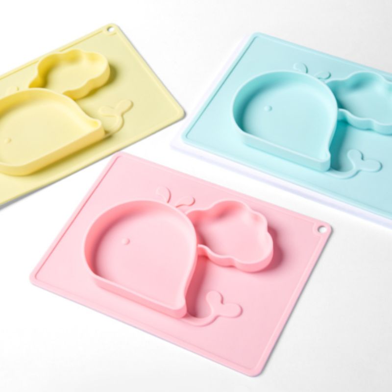 Children's silicone complementary food plates details Picture