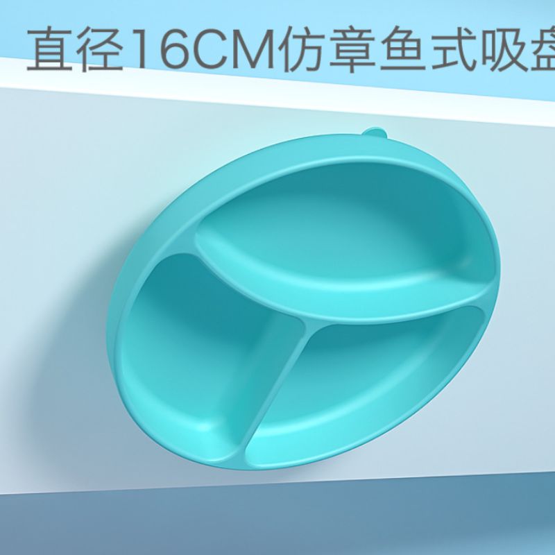 Large-capacity silicone anti-drop baby food bowls and children's tableware Specification image