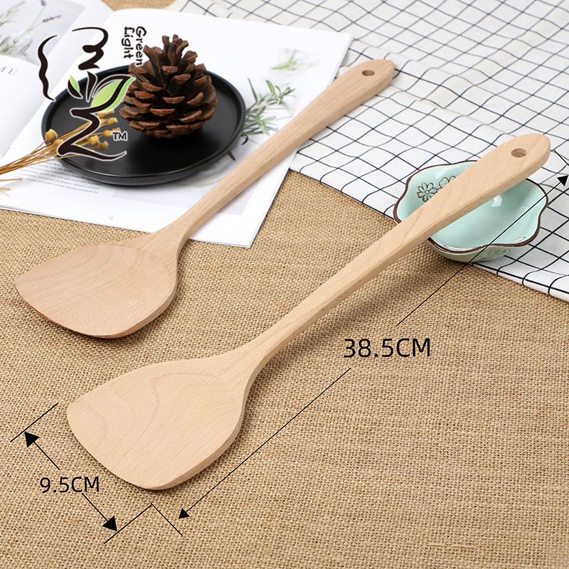 Beech wood spatula, non-stick pan spatula, household non-stick pan spatula, wooden spoon, high-temperature resistant wooden cooking spatula Application Scenario