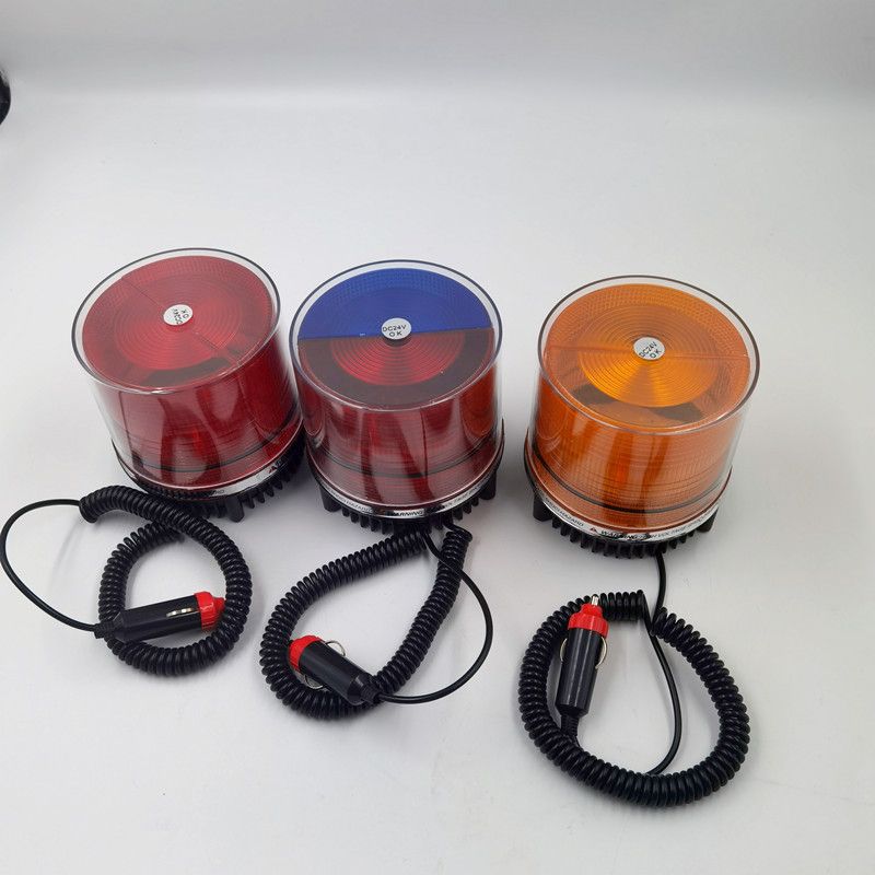 外贸热销车灯警示灯汽车警灯12V24V通用太阳能磁铁款