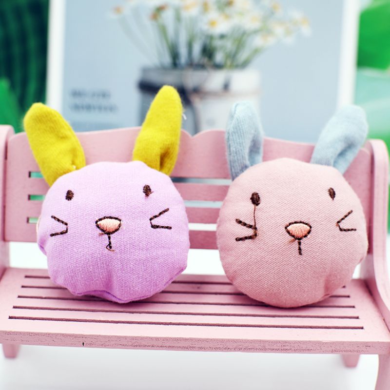 DIY韩版新款充棉兔头公仔