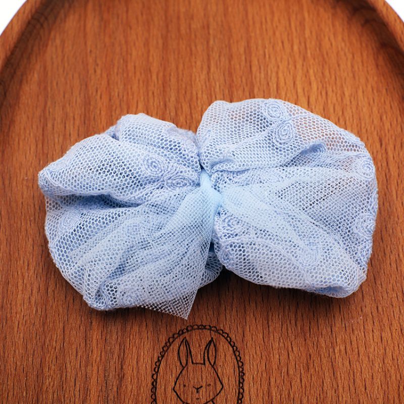 夏季清新色手工网纱蝴蝶结 diy儿童发夹材料 服装鞋袜布艺辅料