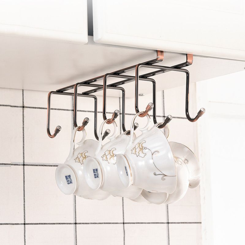 Kitchen cabinet drain rack household hanging cup holder thumbnail